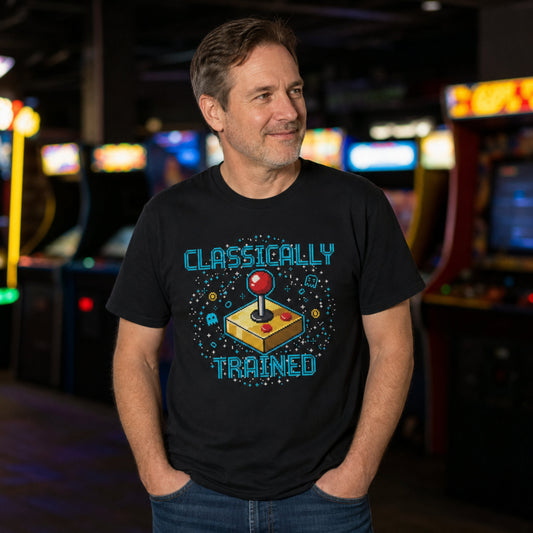 Classically Trained Retro Arcade Graphic T-Shirt