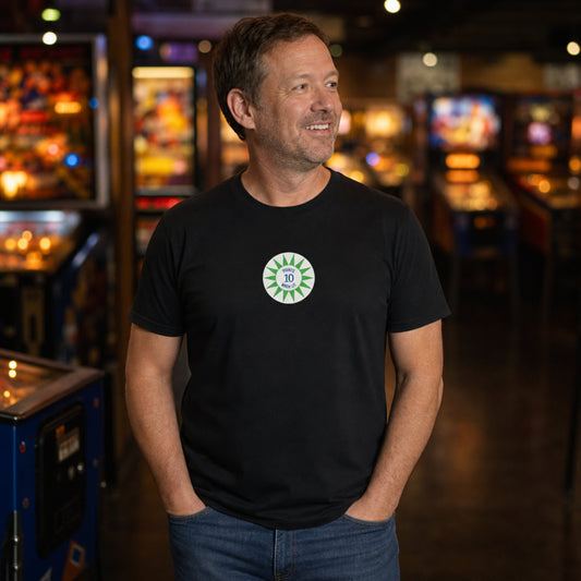 Score 10 Points When Lit Pinball Graphic T-Shirt