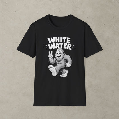 Bigfoot White Water T-Shirt, Retro Adventure Graphic Tee