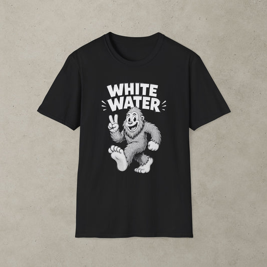 Bigfoot White Water T-Shirt, Retro Adventure Graphic Tee
