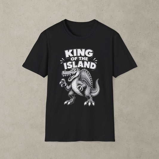 King of the Island T-Shirt, Retro Dinosaur Graphic Tee