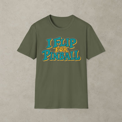 I Flip for Pinball T-shirt 2nd Edition