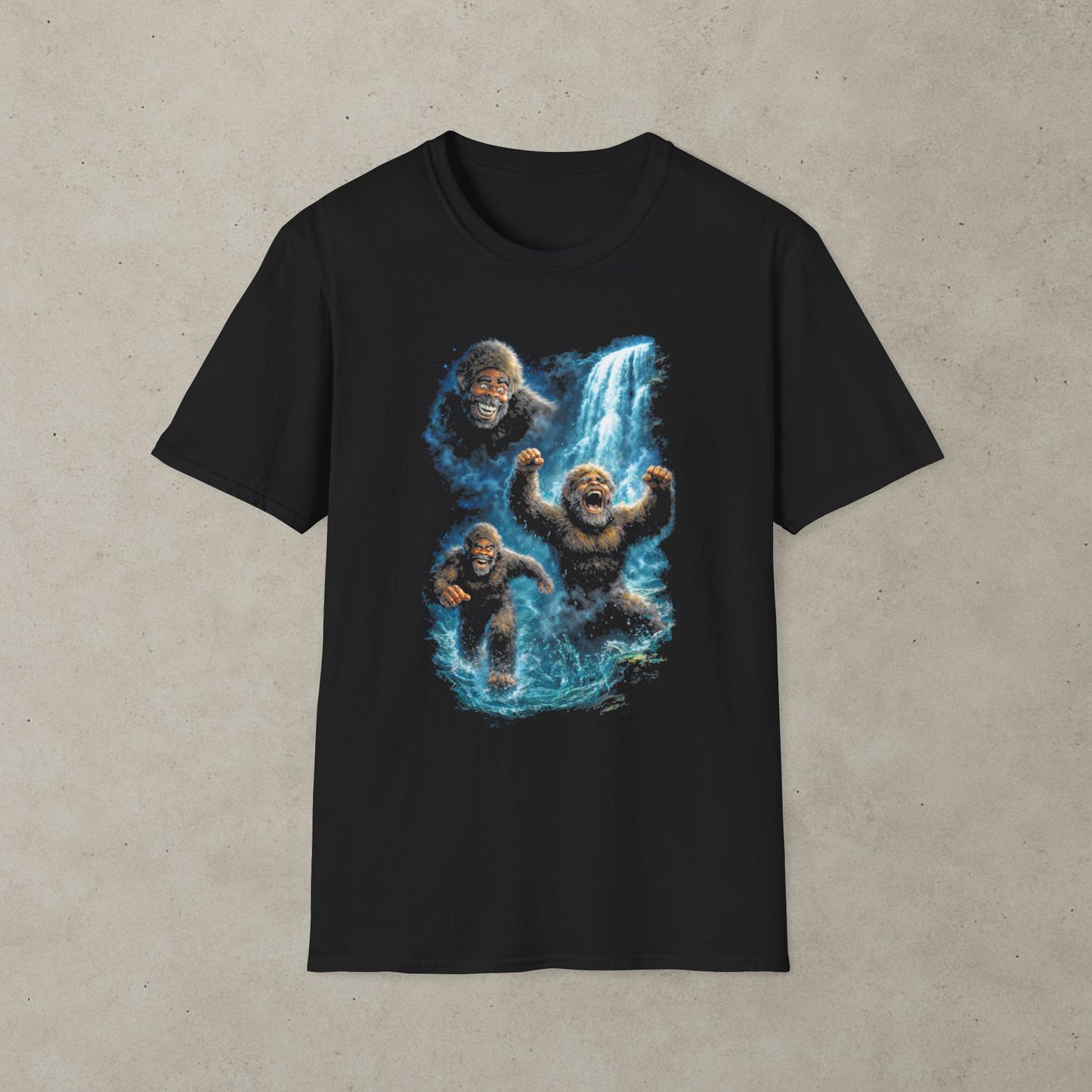 Bigfoot Waterfall Pinball T-Shirt