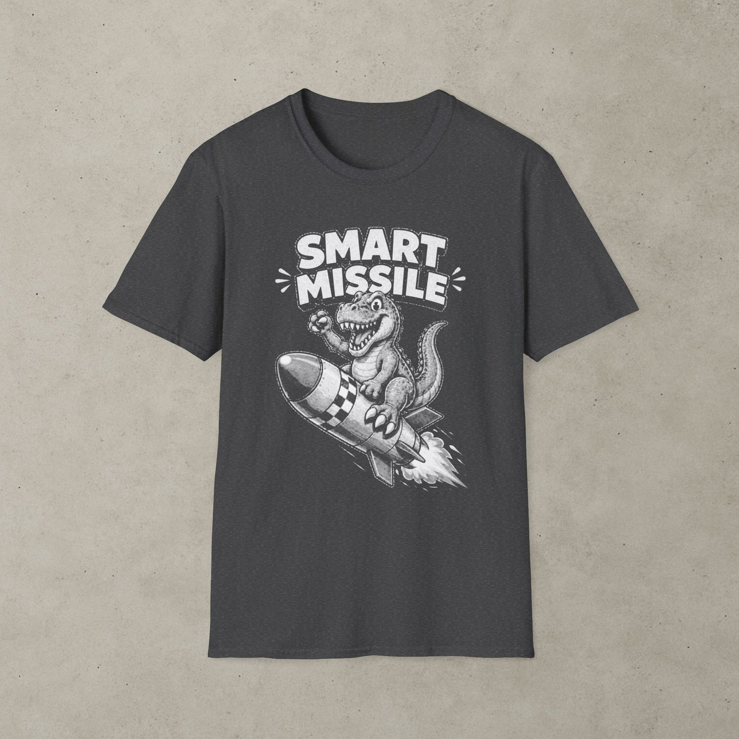 Smart Missile T-Shirt, Retro Dinosaur Arcade Tee