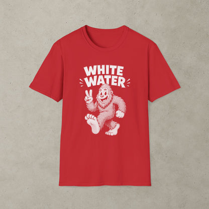 Bigfoot White Water T-Shirt, Retro Adventure Graphic Tee