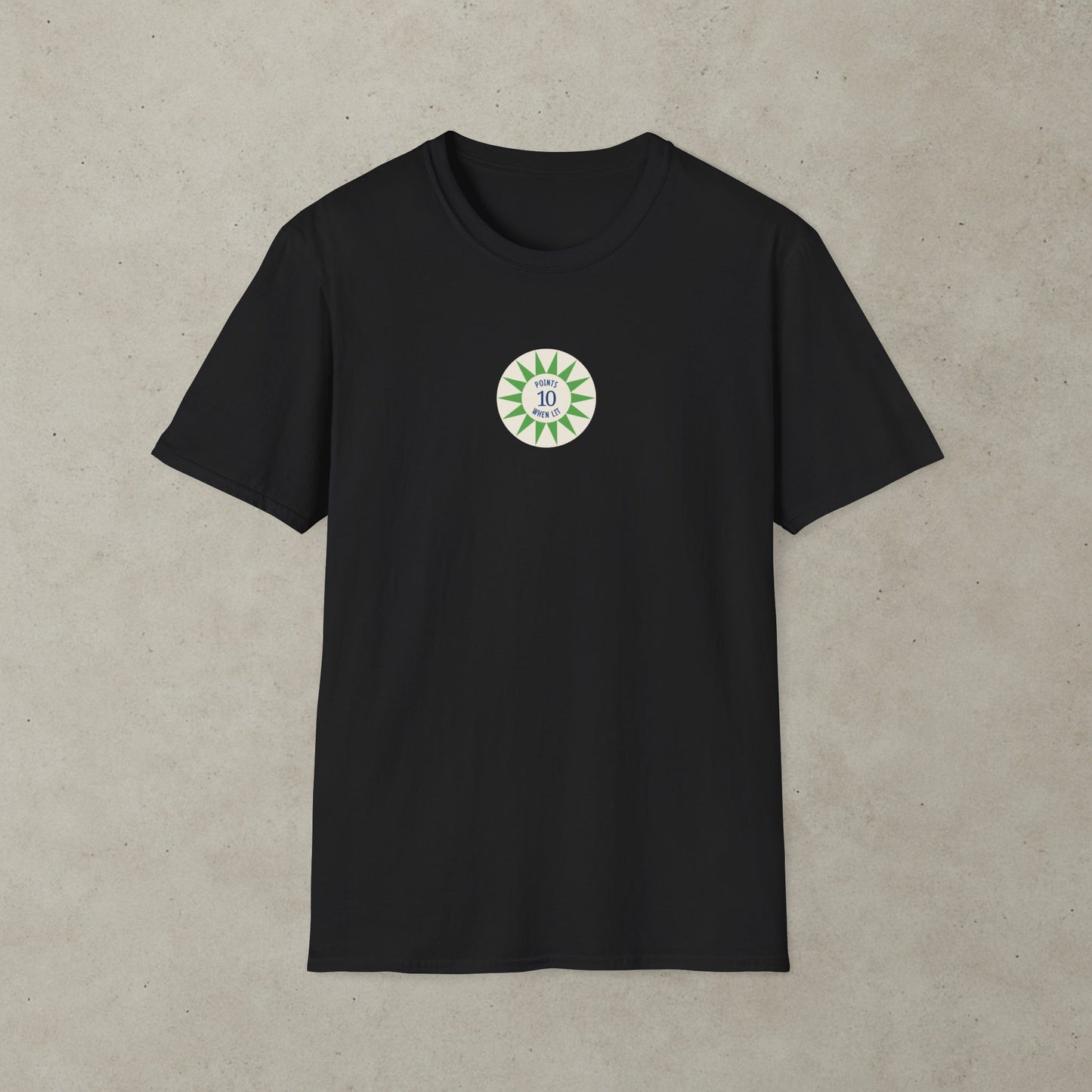 Score 10 Points When Lit Pinball Graphic T-Shirt