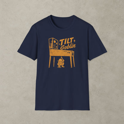 Tilt Goblin T-Shirt, Retro Pinball Graphic Tee