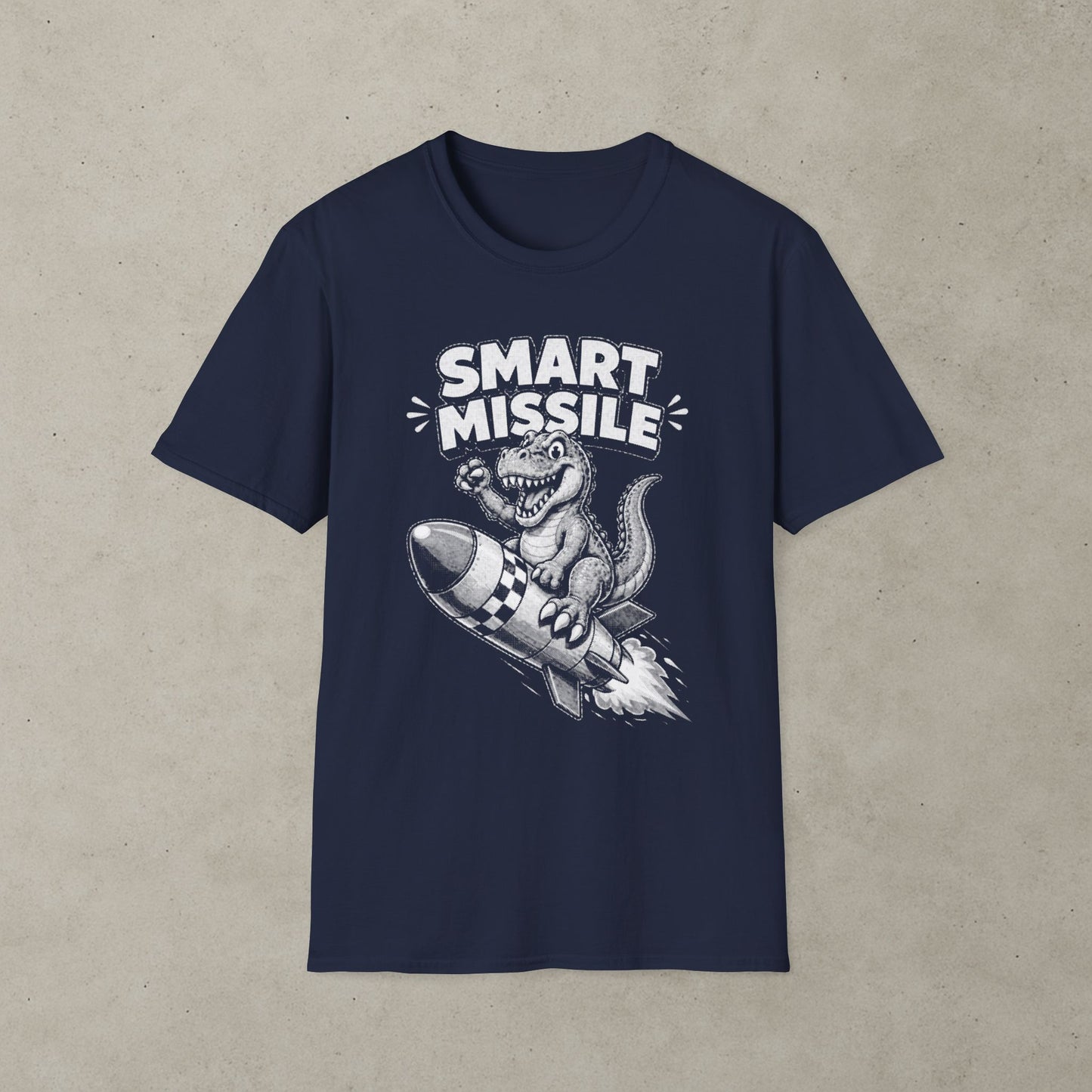 Smart Missile T-Shirt, Retro Dinosaur Arcade Tee
