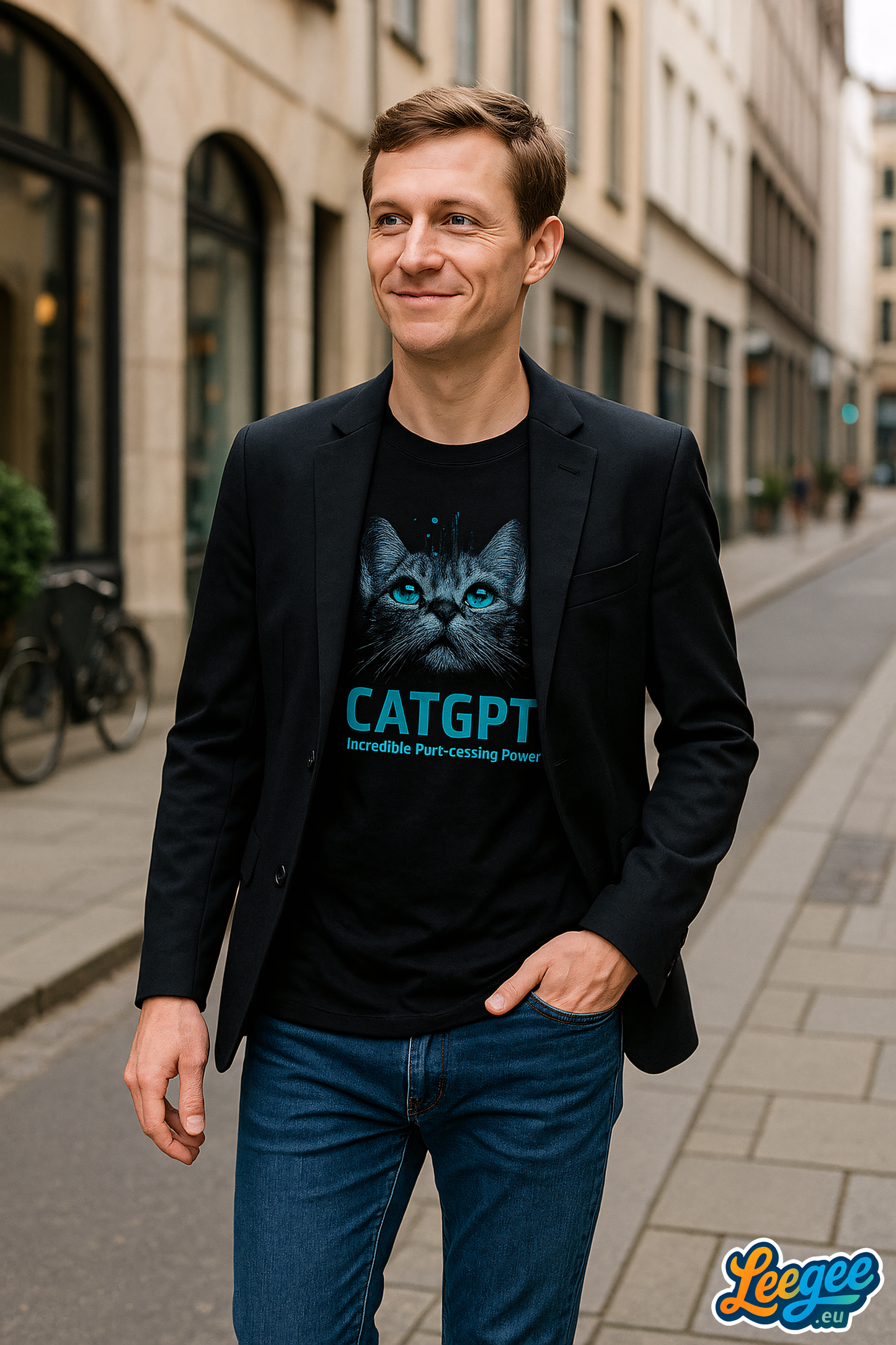 CatGPT - Incredible Purr-cessing Power Graphic Tee