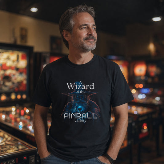Wizard of the Pinball Variety Graphic T-Shirt