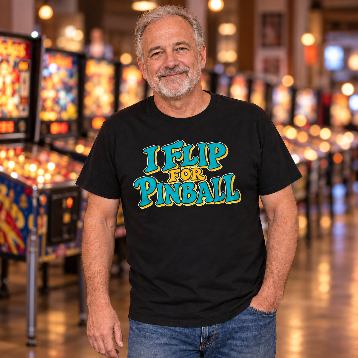 I Flip for Pinball T-shirt 2nd Edition