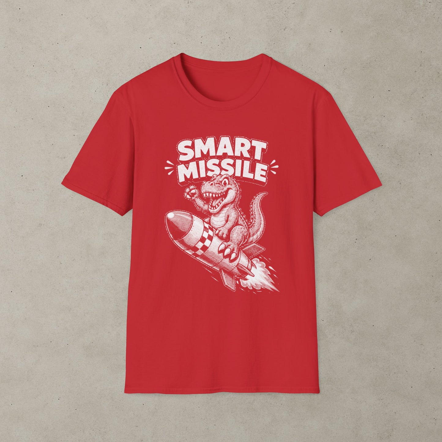 Smart Missile T-Shirt, Retro Dinosaur Arcade Tee