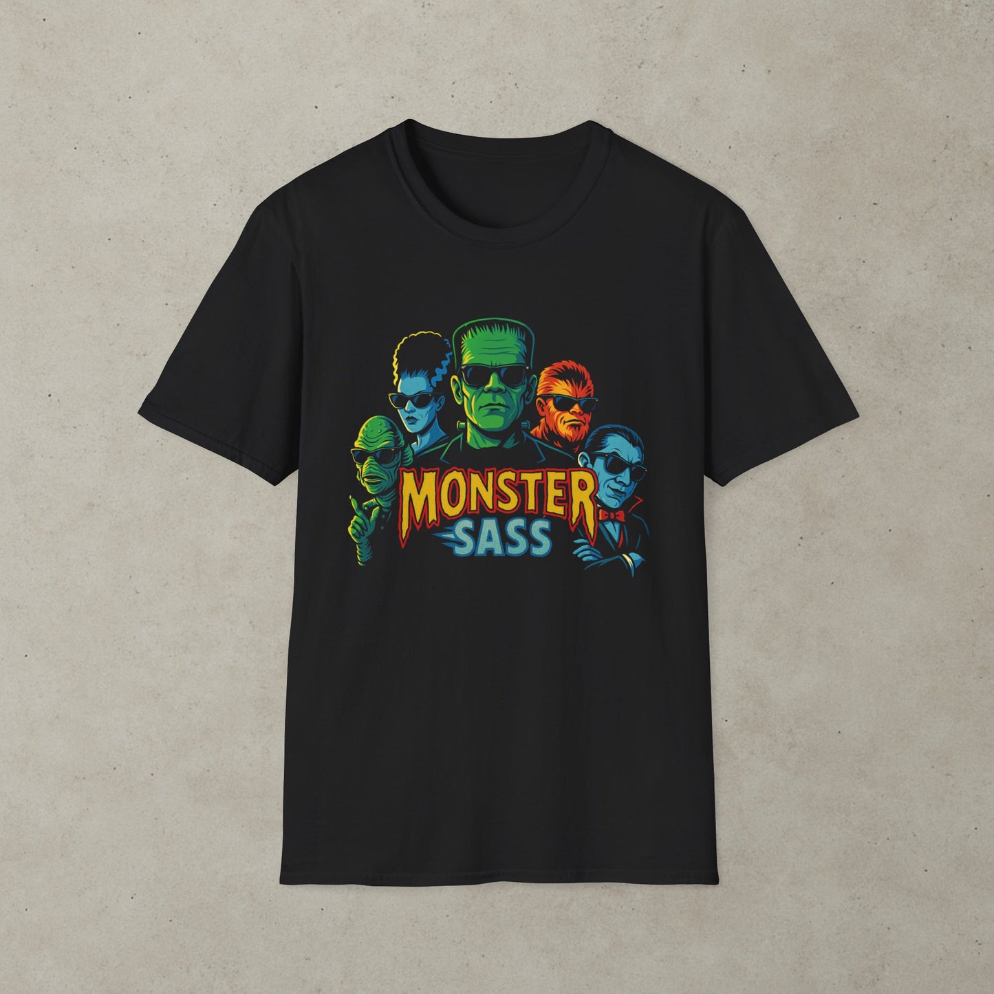 Monster Sass Pinball Graphic T-Shirt