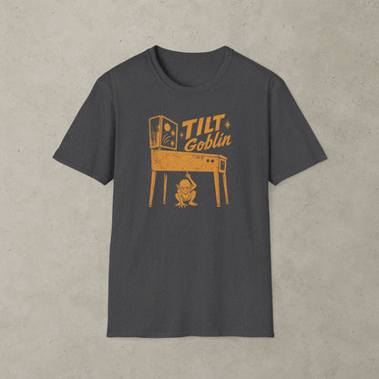 Tilt Goblin T-Shirt, Retro Pinball Graphic Tee