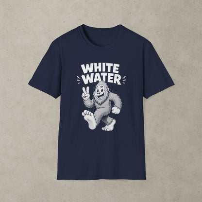 Bigfoot White Water T-Shirt, Retro Adventure Graphic Tee