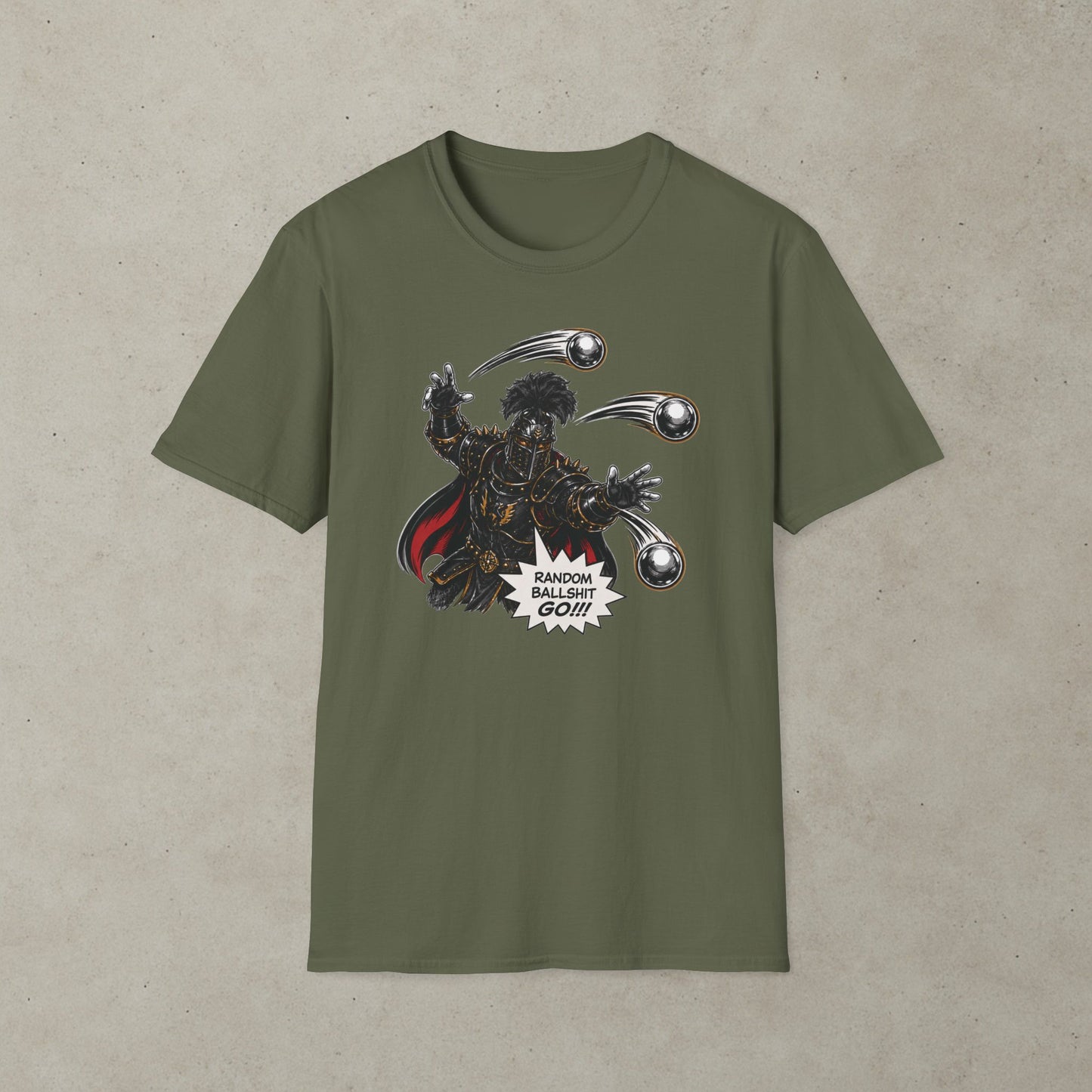 Random Ballshit Go Black Knight Pinball T-Shirt