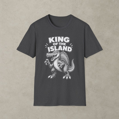 King of the Island T-Shirt, Retro Dinosaur Graphic Tee
