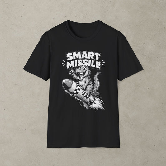 Smart Missile T-Shirt, Retro Dinosaur Arcade Tee
