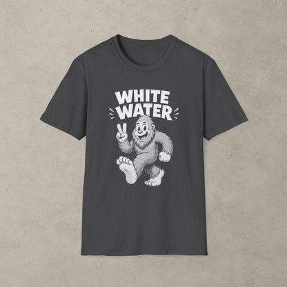 Bigfoot White Water T-Shirt, Retro Adventure Graphic Tee