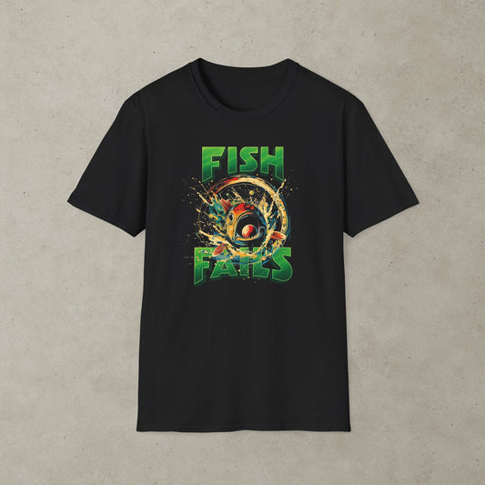 Fish Fails Pinball Graphic T-Shirt
