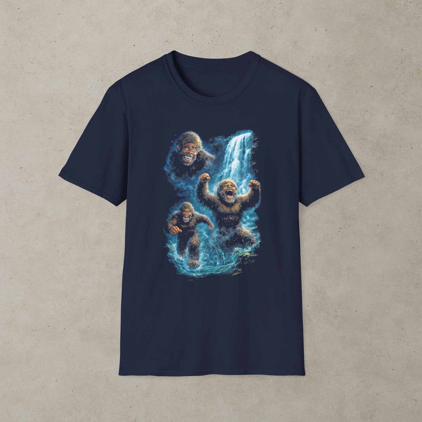Bigfoot Waterfall Pinball T-Shirt